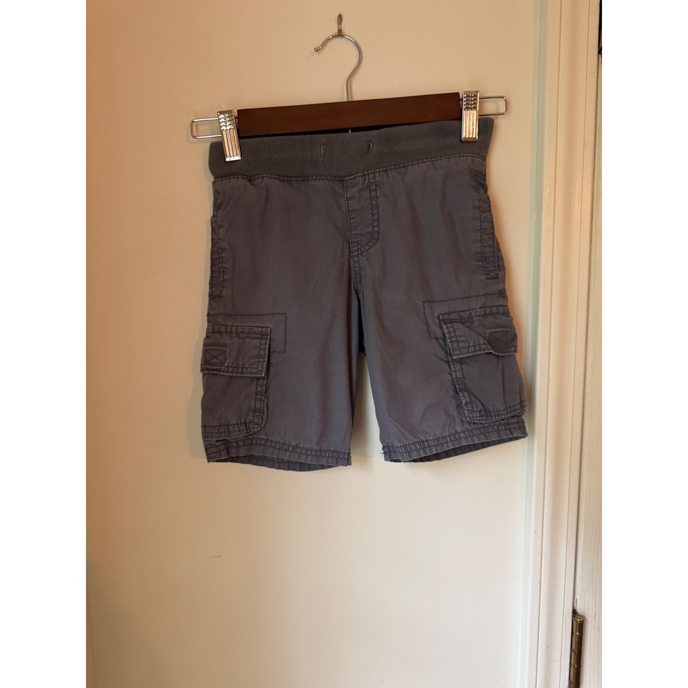 Old Navy Boys Gray Cotton Pull On Cargo Shorts Size XS 5 Regular